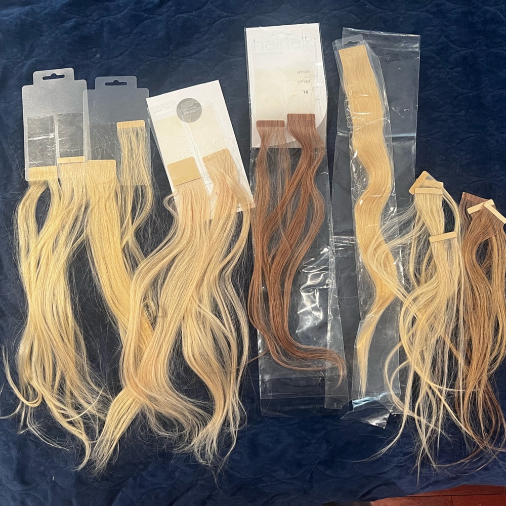 Hairtalk hair extensions 18” tape-in’s